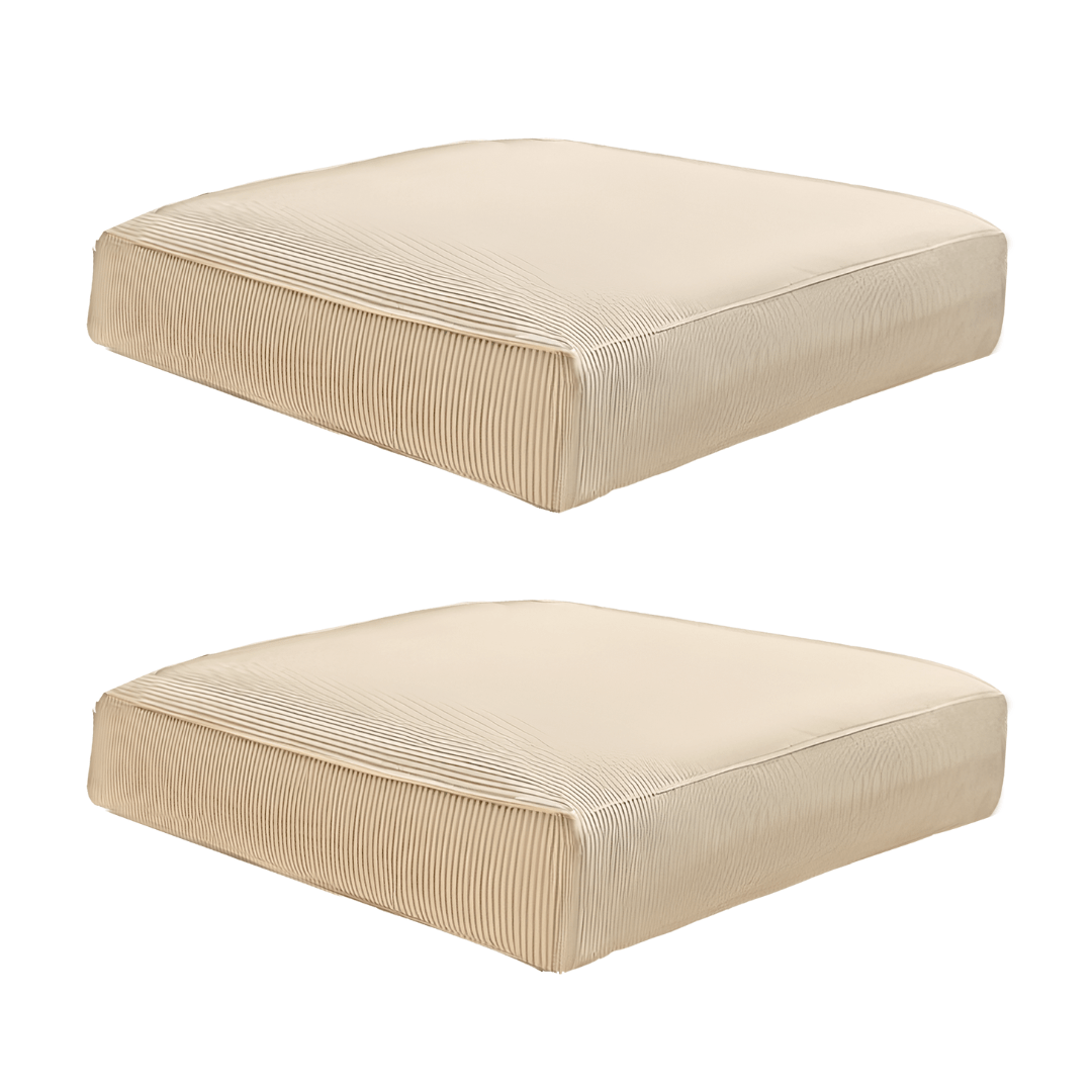 Rockin Cushions IKEA Outdoor Slipcovers 2 Pack Outdoor Seat Covers | Beige Stripe | Compatible with IKEA Duvholmen Inner Cushion (Copy)